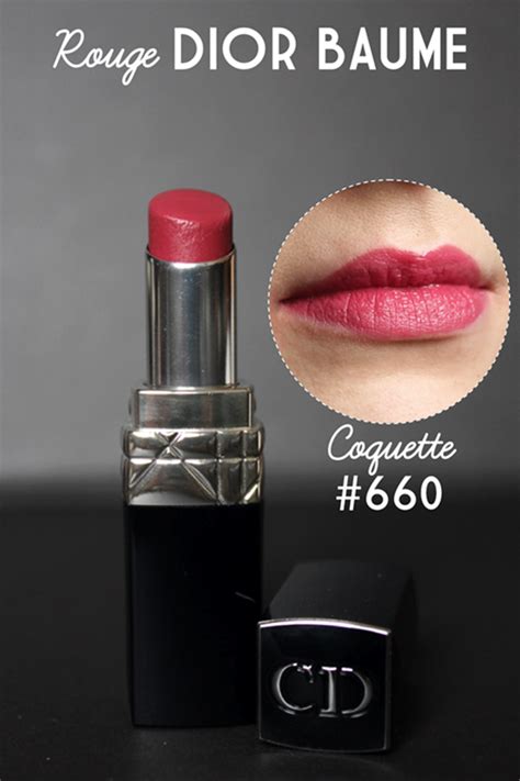 dior rouge dior baume 660-coquette|Rouge Dior Baume Coquette 660 Lip Treatment .